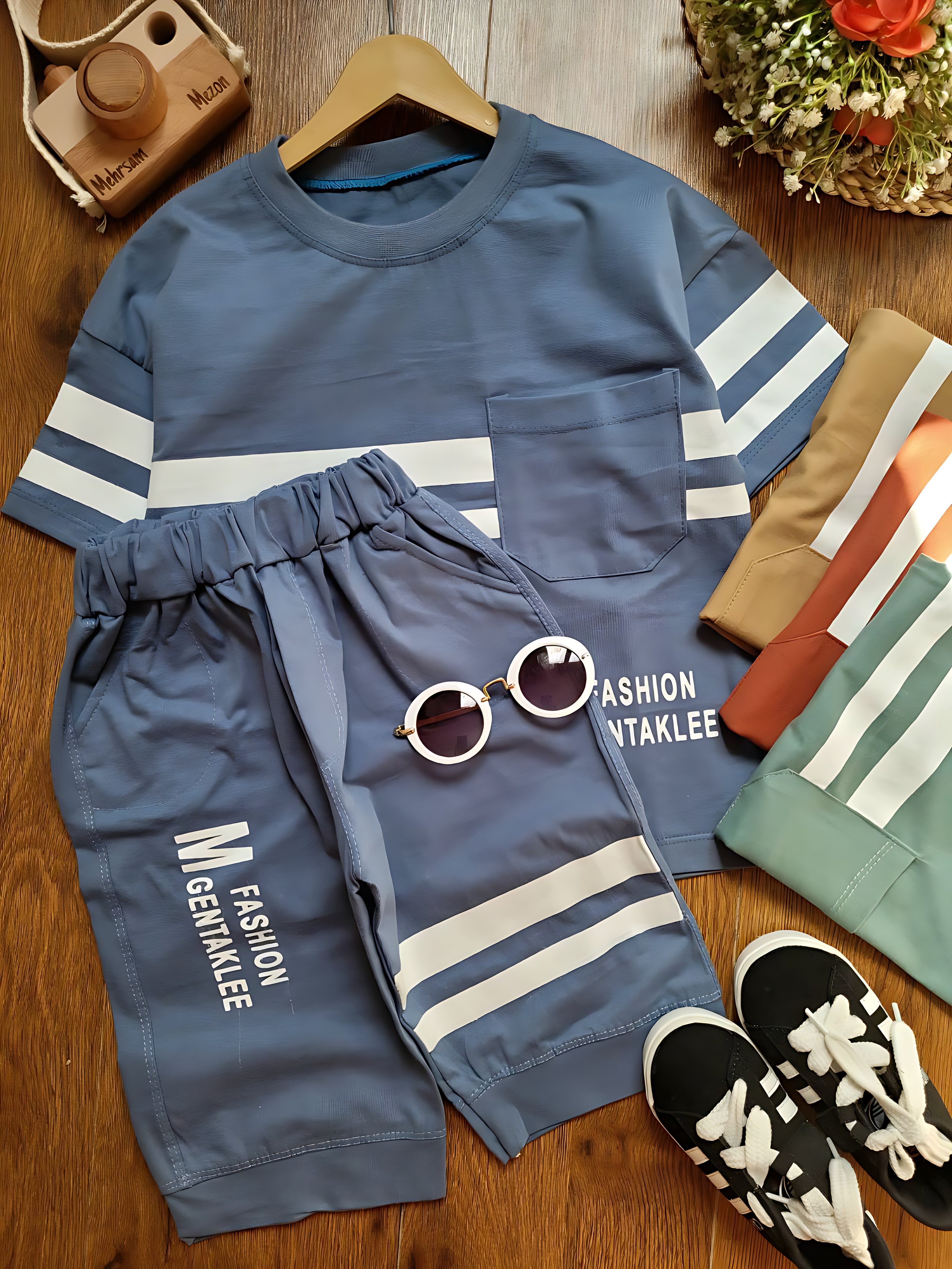 تیشرت شلوارک دو خط M