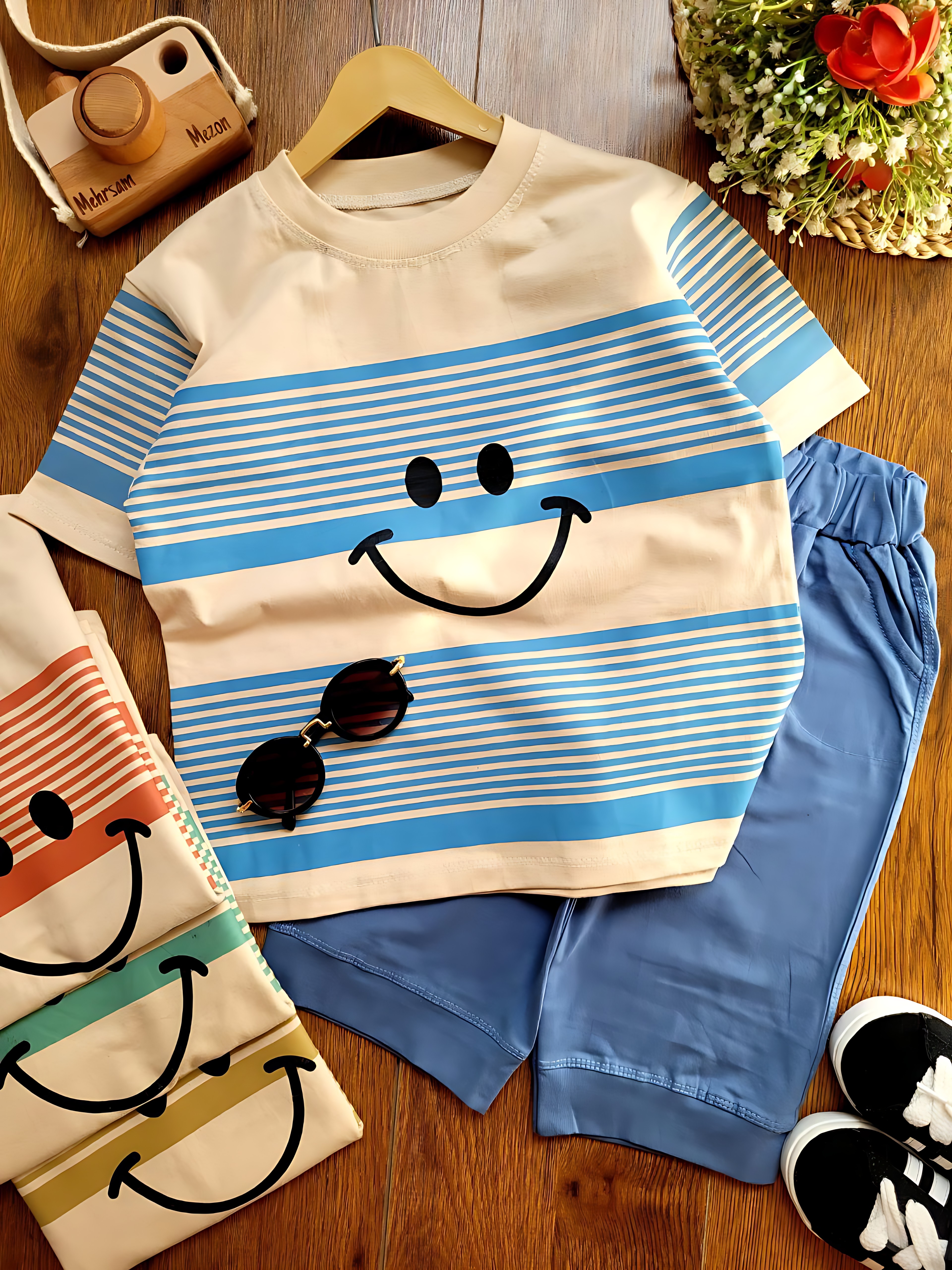 تیشرت شلوارک استیکر رینگی